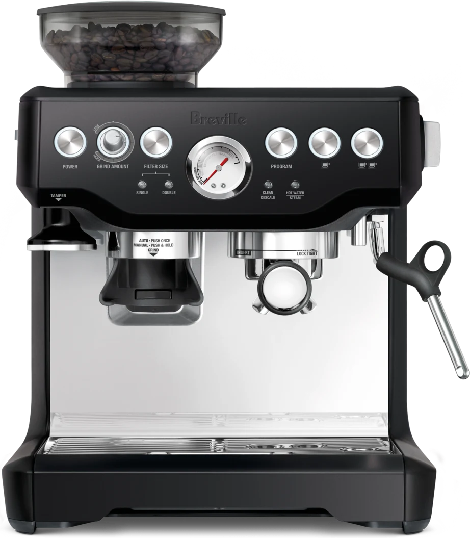 Breville Barista Express espresso machine in Black Truffle
